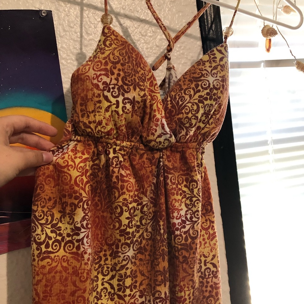 y2k orange cami